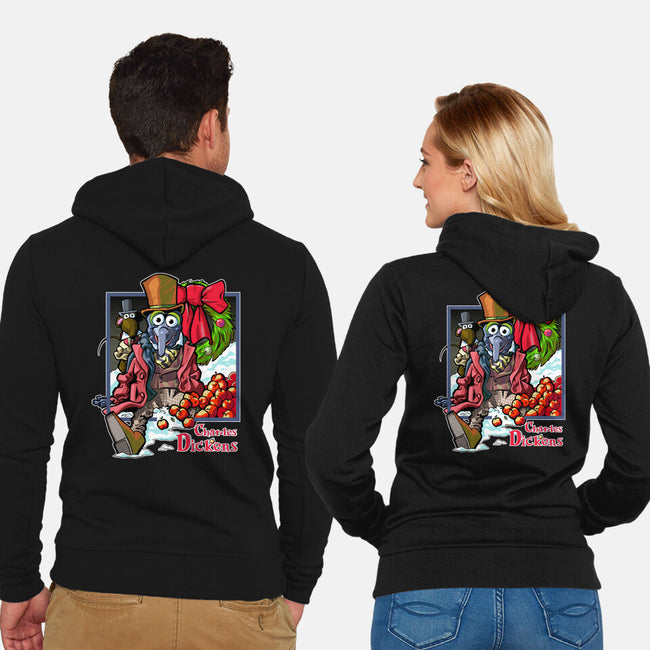 Charles Dickens-Unisex-Zip-Up-Sweatshirt-Action Nate