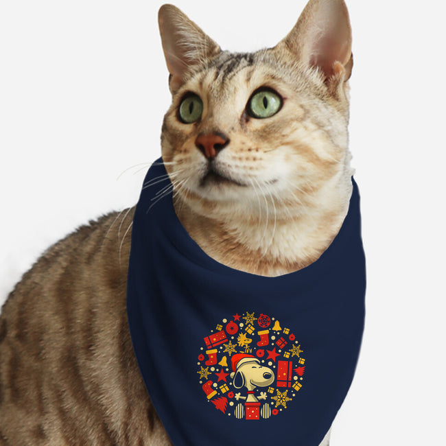 Christmas Beagle-Cat-Bandana-Pet Collar-erion_designs