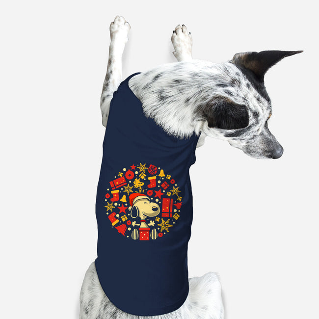 Christmas Beagle-Dog-Basic-Pet Tank-erion_designs