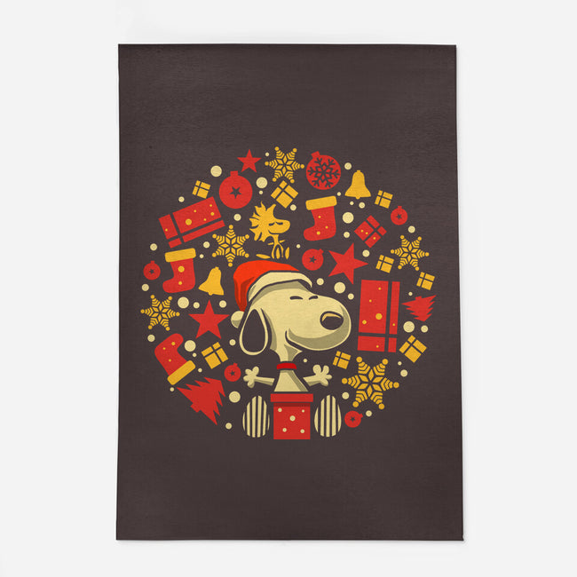Christmas Beagle-None-Indoor-Rug-erion_designs