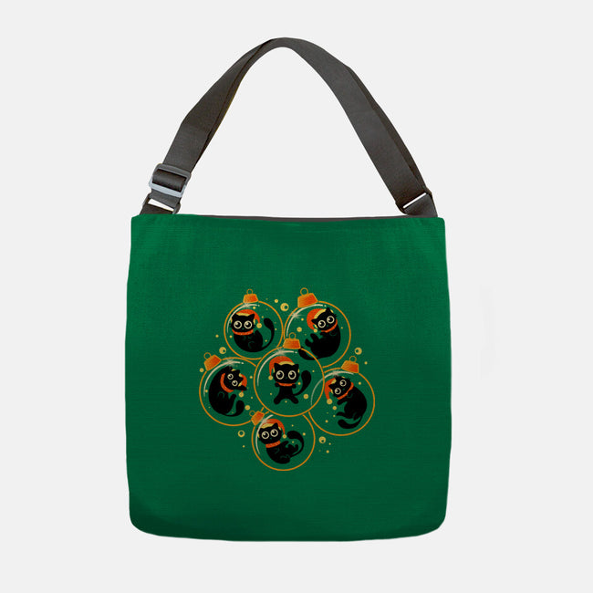 Christmas Kittens-None-Adjustable Tote-Bag-erion_designs