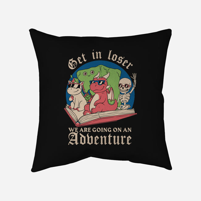 RPG Fantasy Book Meme-None-Removable Cover-Throw Pillow-Studio Mootant