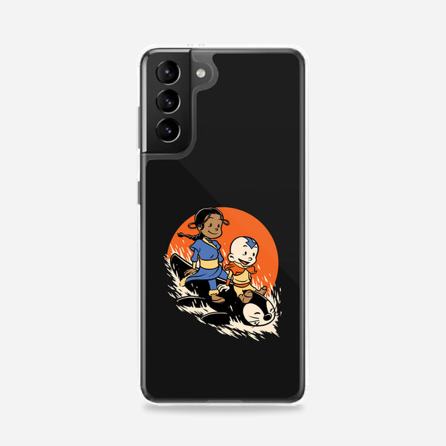 Penguin Sledding Winter Fun-Samsung-Snap-Phone Case-Studio Mootant