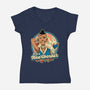 Heart Bender-Womens-V-Neck-Tee-Studio Mootant