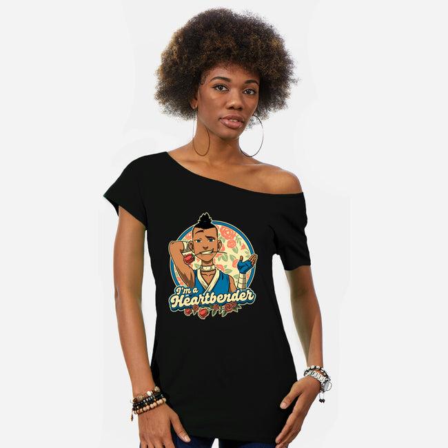 Heart Bender-Womens-Off Shoulder-Tee-Studio Mootant