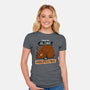 Leave Me Alone I'm Hibernating-Womens-Fitted-Tee-drbutler