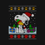 Holiday Beagle-Womens-Off Shoulder-Sweatshirt-drbutler