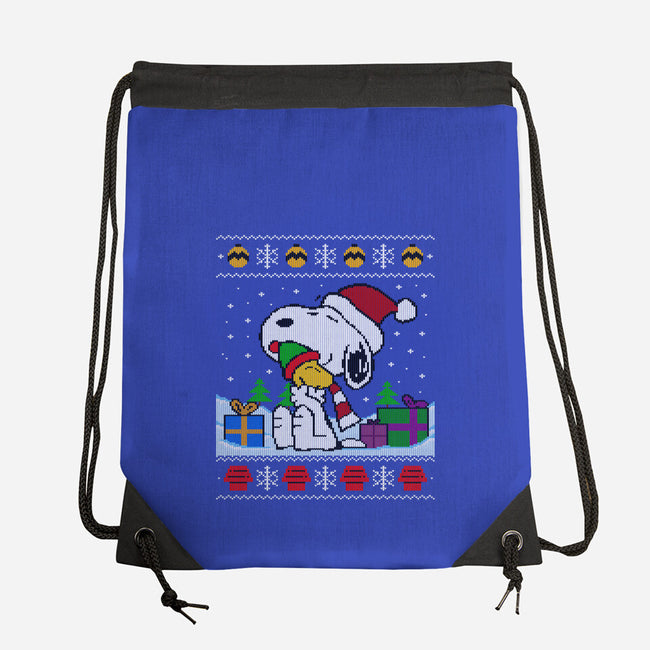 Holiday Beagle-None-Drawstring-Bag-drbutler