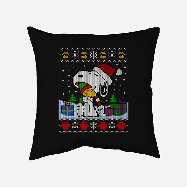 Holiday Beagle-None-Non-Removable Cover w Insert-Throw Pillow-drbutler