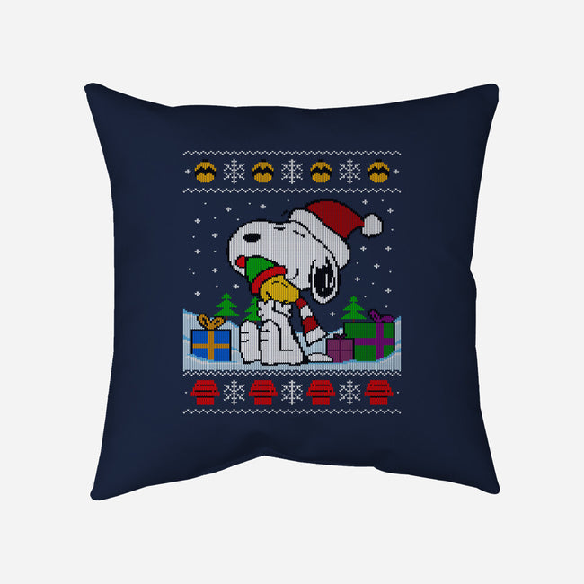 Holiday Beagle-None-Non-Removable Cover w Insert-Throw Pillow-drbutler