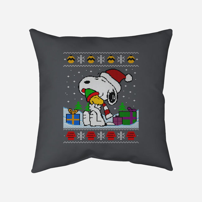 Holiday Beagle-None-Removable Cover w Insert-Throw Pillow-drbutler