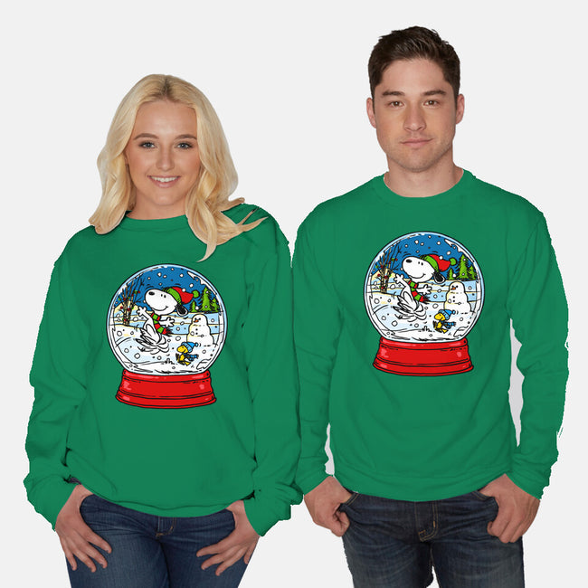 Hello Winter-Unisex-Crew Neck-Sweatshirt-drbutler