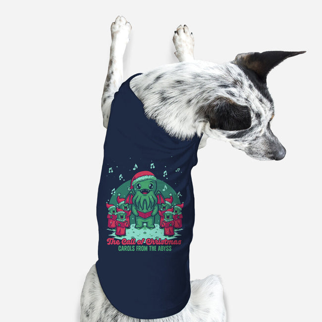 Cthulhu Christmas Carol-Dog-Basic-Pet Tank-Studio Mootant