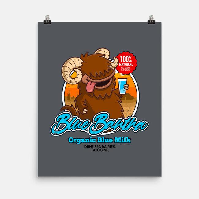 Blue Bantha-None-Matte-Poster-drbutler