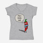 A Little Chili-Womens-V-Neck-Tee-drbutler