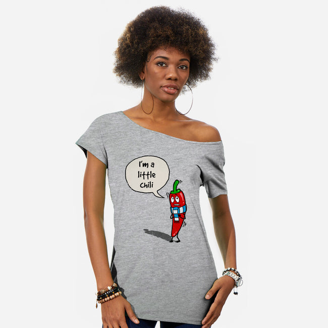 A Little Chili-Womens-Off Shoulder-Tee-drbutler