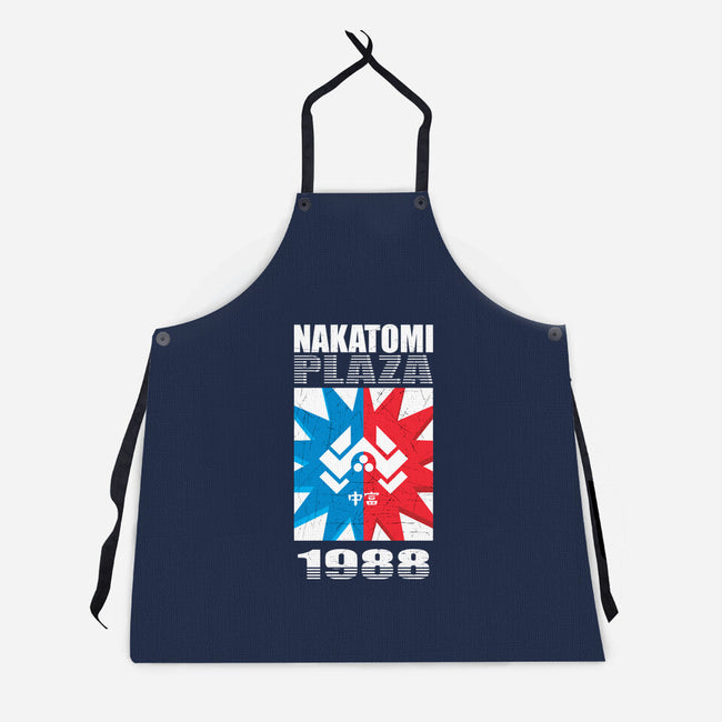 Vintage Nakatomi-Unisex-Kitchen-Apron-spoilerinc