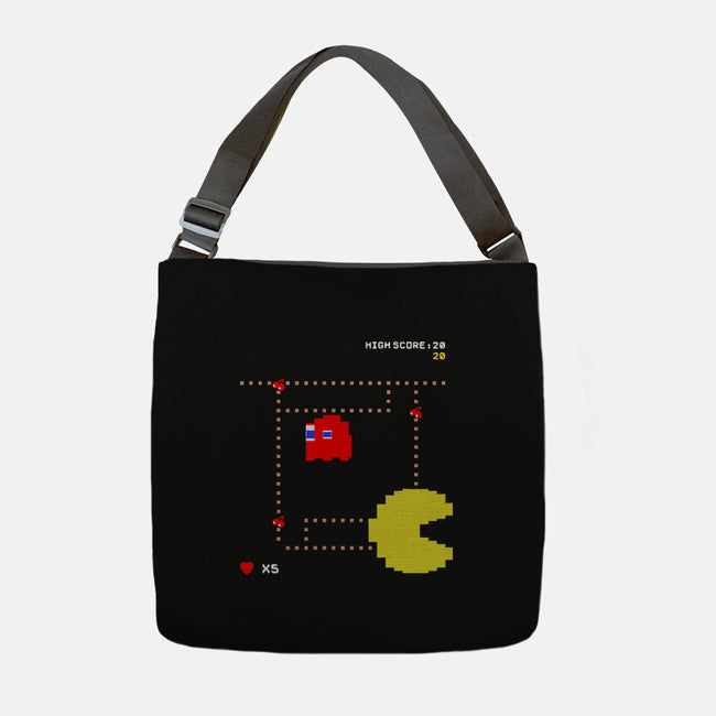 Pac-Man High Score-None-Adjustable Tote-Bag-J. P. Roussel