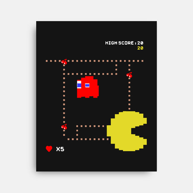 Pac-Man High Score-None-Stretched-Canvas-J. P. Roussel