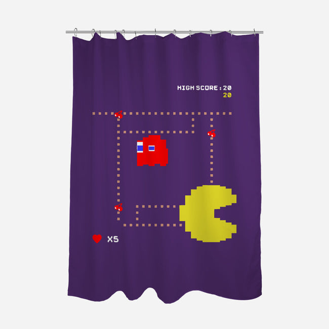Pac-Man High Score-None-Polyester-Shower Curtain-J. P. Roussel