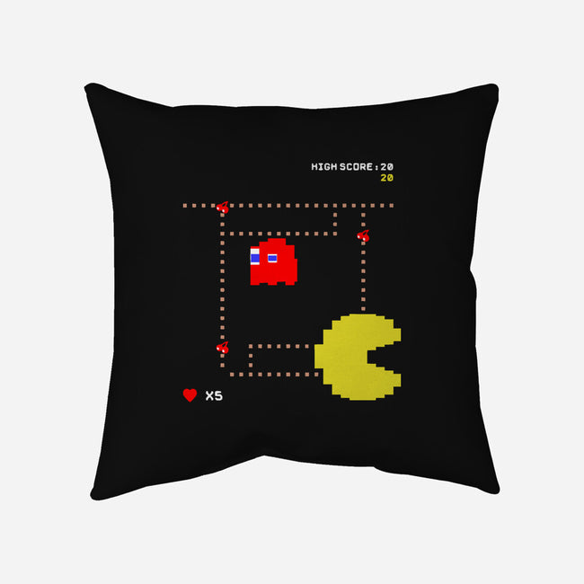 Pac-Man High Score-None-Removable Cover-Throw Pillow-J. P. Roussel