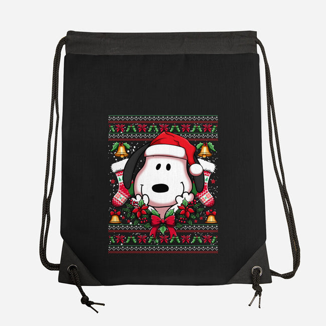 Snoopy Christmas Sweater-None-Drawstring-Bag-JamesQJO