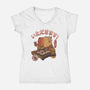 Sushi Chef Cute Capybara-Womens-V-Neck-Tee-tobefonseca