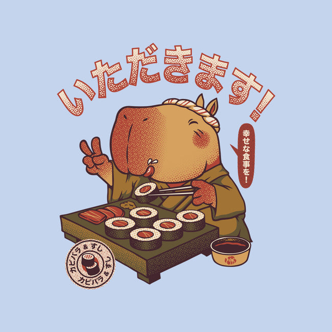 Sushi Chef Cute Capybara-None-Outdoor-Rug-tobefonseca