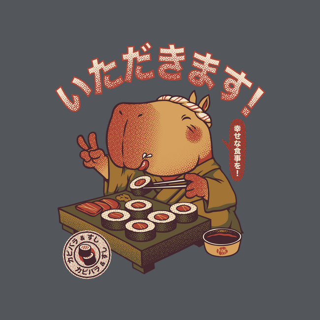 Sushi Chef Cute Capybara-None-Outdoor-Rug-tobefonseca