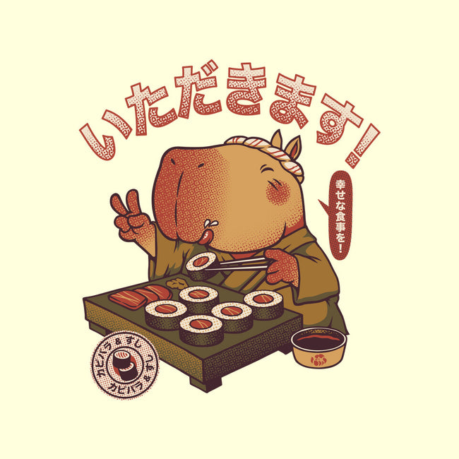 Sushi Chef Cute Capybara-None-Outdoor-Rug-tobefonseca