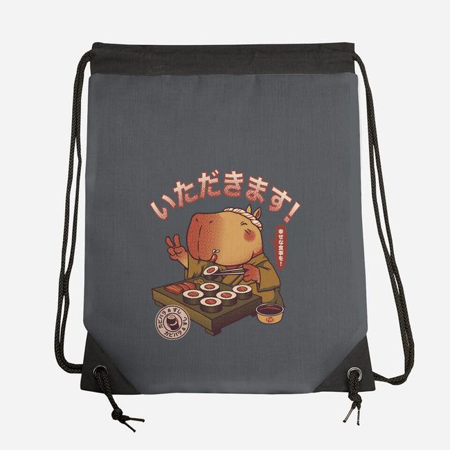 Sushi Chef Cute Capybara-None-Drawstring-Bag-tobefonseca