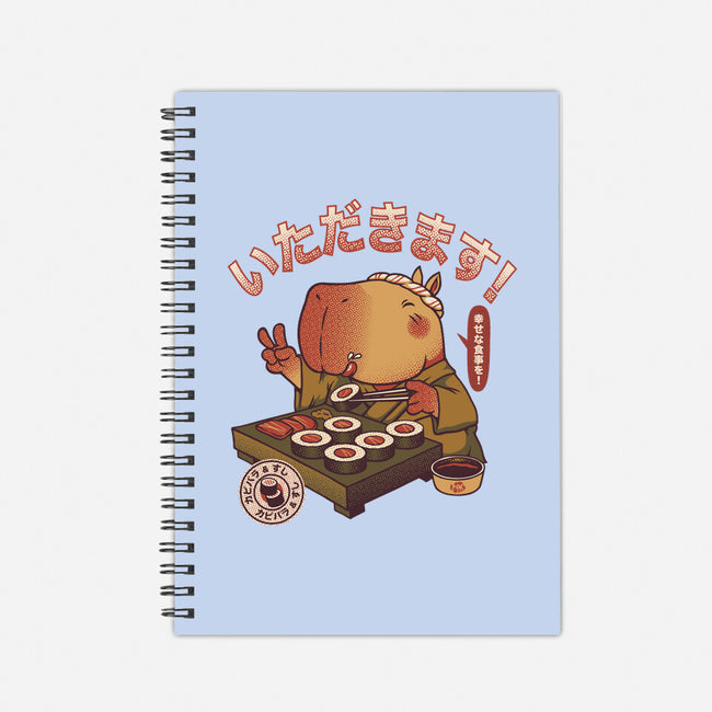 Sushi Chef Cute Capybara-None-Dot Grid-Notebook-tobefonseca