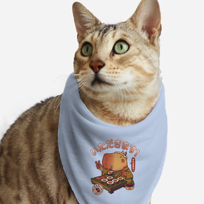 Sushi Chef Cute Capybara-Cat-Bandana-Pet Collar-tobefonseca