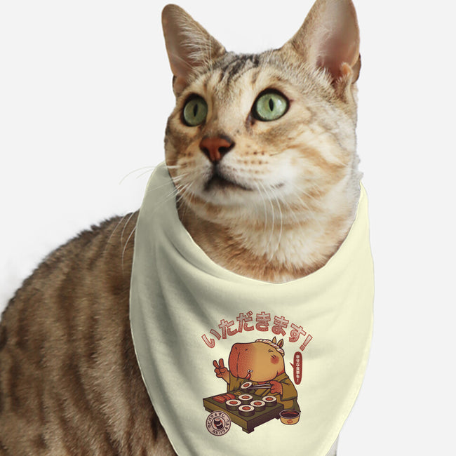 Sushi Chef Cute Capybara-Cat-Bandana-Pet Collar-tobefonseca