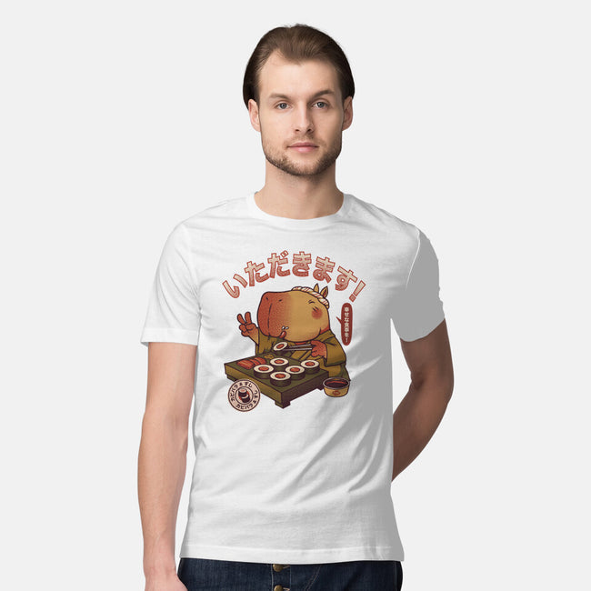 Sushi Chef Cute Capybara-Mens-Premium-Tee-tobefonseca