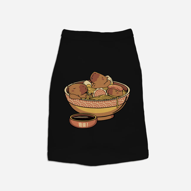 Capybara Cute Ramen-Dog-Basic-Pet Tank-tobefonseca