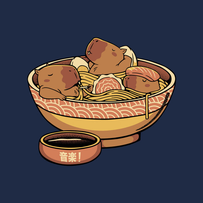 Capybara Cute Ramen-None-Indoor-Rug-tobefonseca