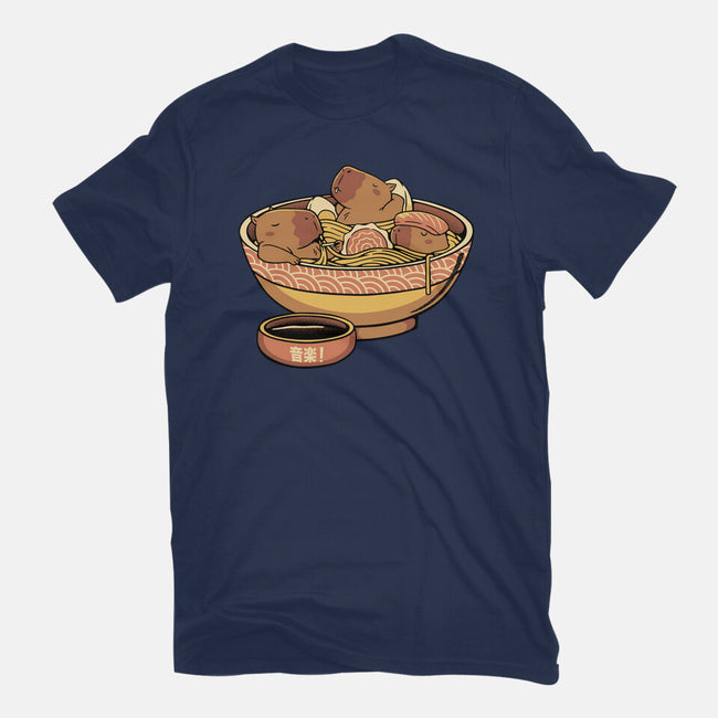 Capybara Cute Ramen-Mens-Heavyweight-Tee-tobefonseca