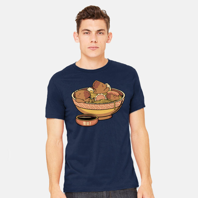 Capybara Cute Ramen-Mens-Heavyweight-Tee-tobefonseca