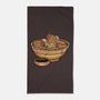 Capybara Cute Ramen-None-Beach-Towel-tobefonseca