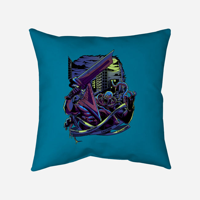 Duel Of Titans-None-Removable Cover-Throw Pillow-Diego Oliver