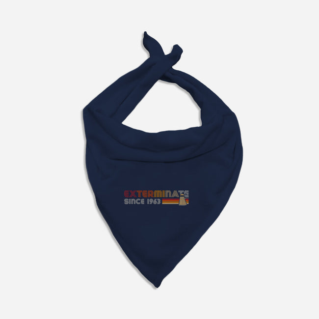 Exterminate Since 1963-Dog-Bandana-Pet Collar-DrMonekers