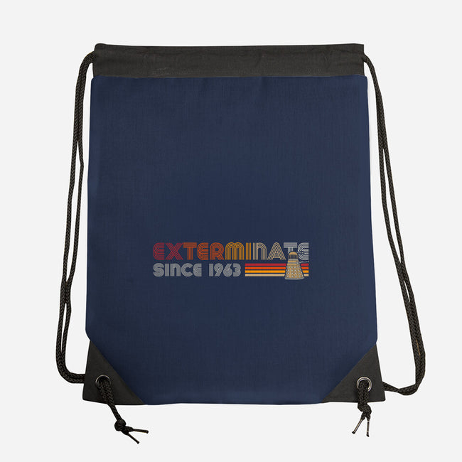 Exterminate Since 1963-None-Drawstring-Bag-DrMonekers