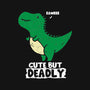 Cute But Deadly T-Rex-Unisex-Kitchen-Apron-turborat14