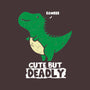 Cute But Deadly T-Rex-None-Non-Removable Cover w Insert-Throw Pillow-turborat14