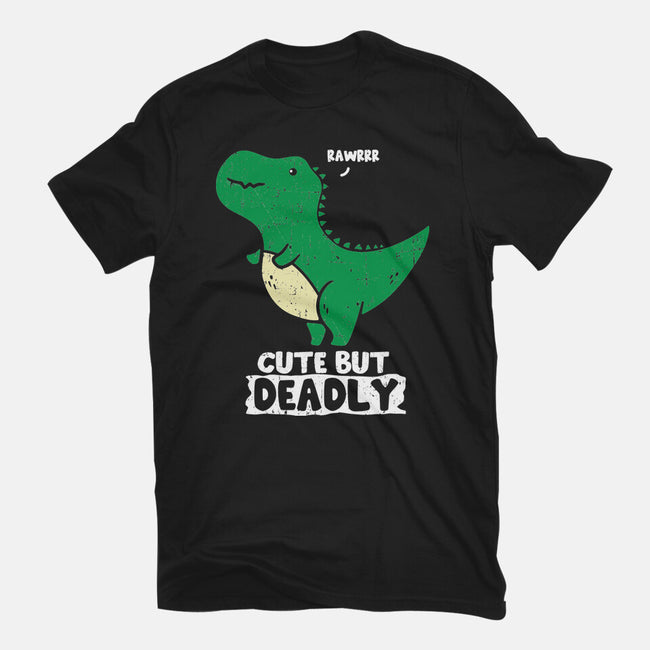 Cute But Deadly T-Rex-Mens-Heavyweight-Tee-turborat14