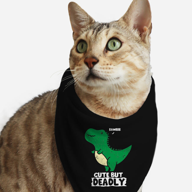 Cute But Deadly T-Rex-Cat-Bandana-Pet Collar-turborat14