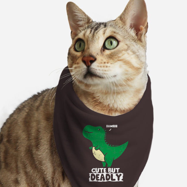 Cute But Deadly T-Rex-Cat-Bandana-Pet Collar-turborat14