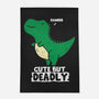 Cute But Deadly T-Rex-None-Outdoor-Rug-turborat14