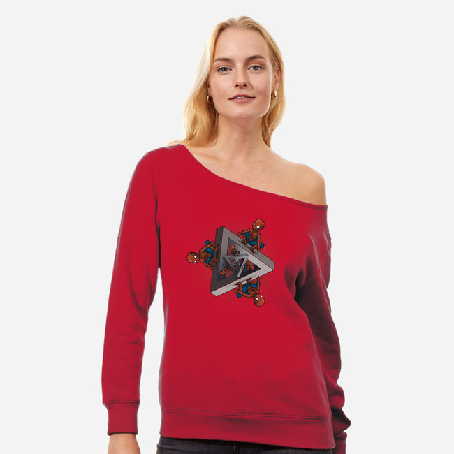 The Marvelous Triangles-Womens-Off Shoulder-Sweatshirt-IdeasConPatatas